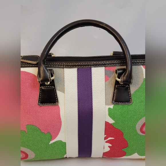 Victoria Secret Floral Canvas Handbag - Picture 5 of 8